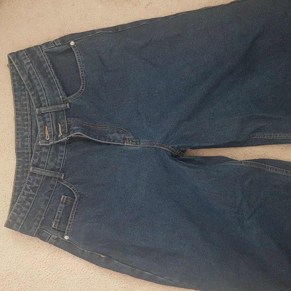 Dark Blue Wide Leg Jeans